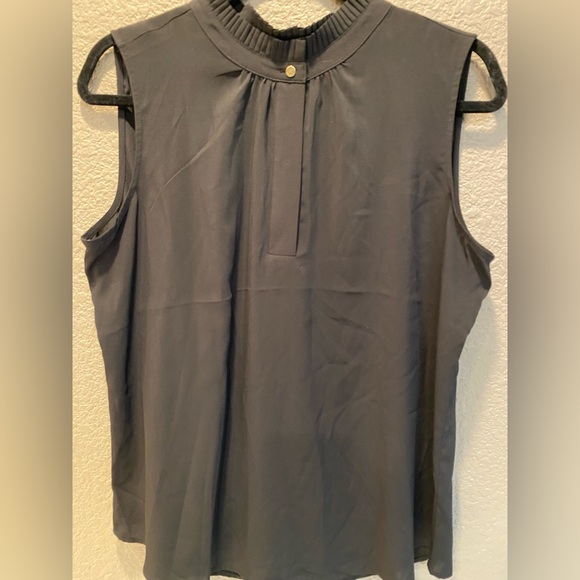 Calvin Klein Black Sleeveless Blouse - Picture 1 of 7
